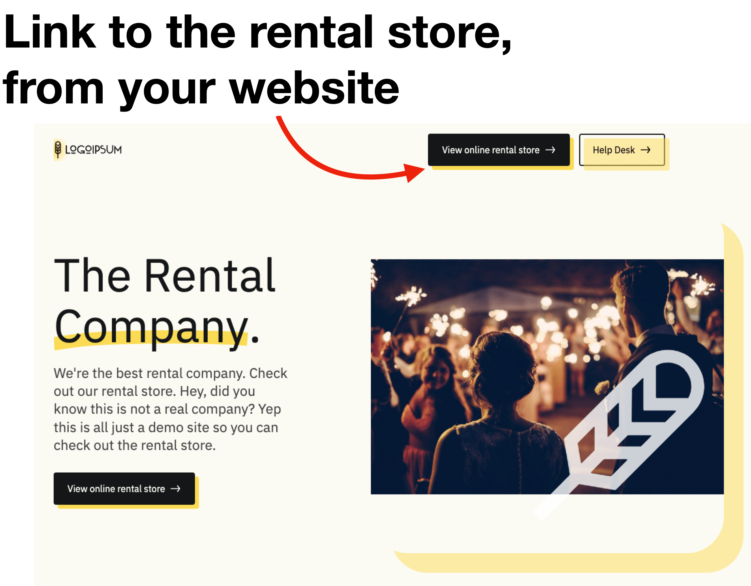Sharing your rental store with your customers. SAAS BRELLA