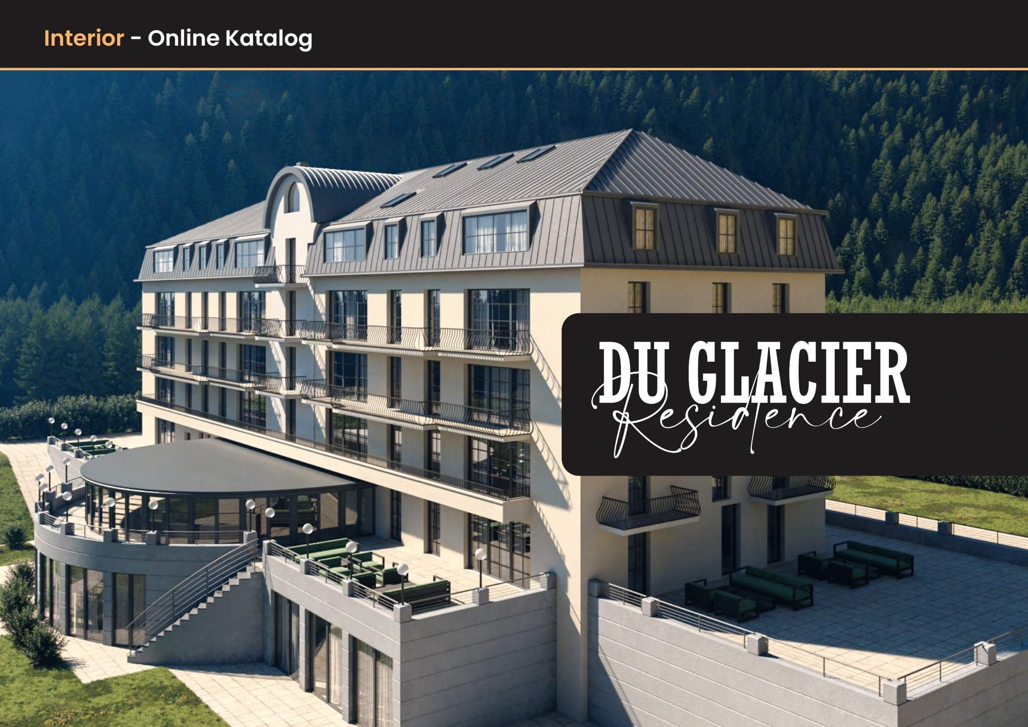 Residence du Glacier luxury apartments central location. Saas Property