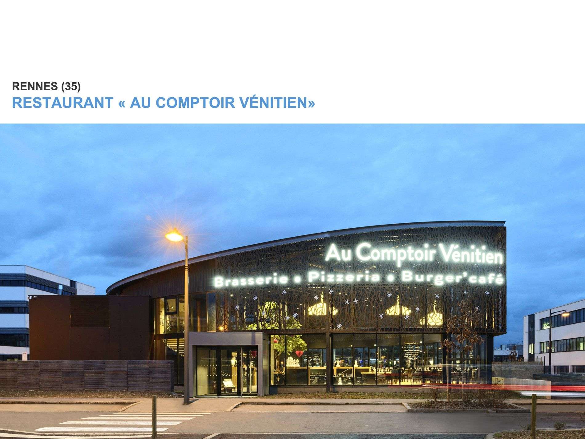 Restaurant « Au comptoir Vénitien » SABA SABAArchitectes Julien