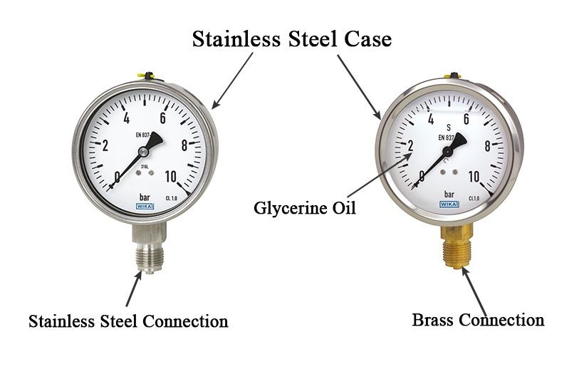 Comparison of Model 232 and 213 WIKA Pressure Gauges