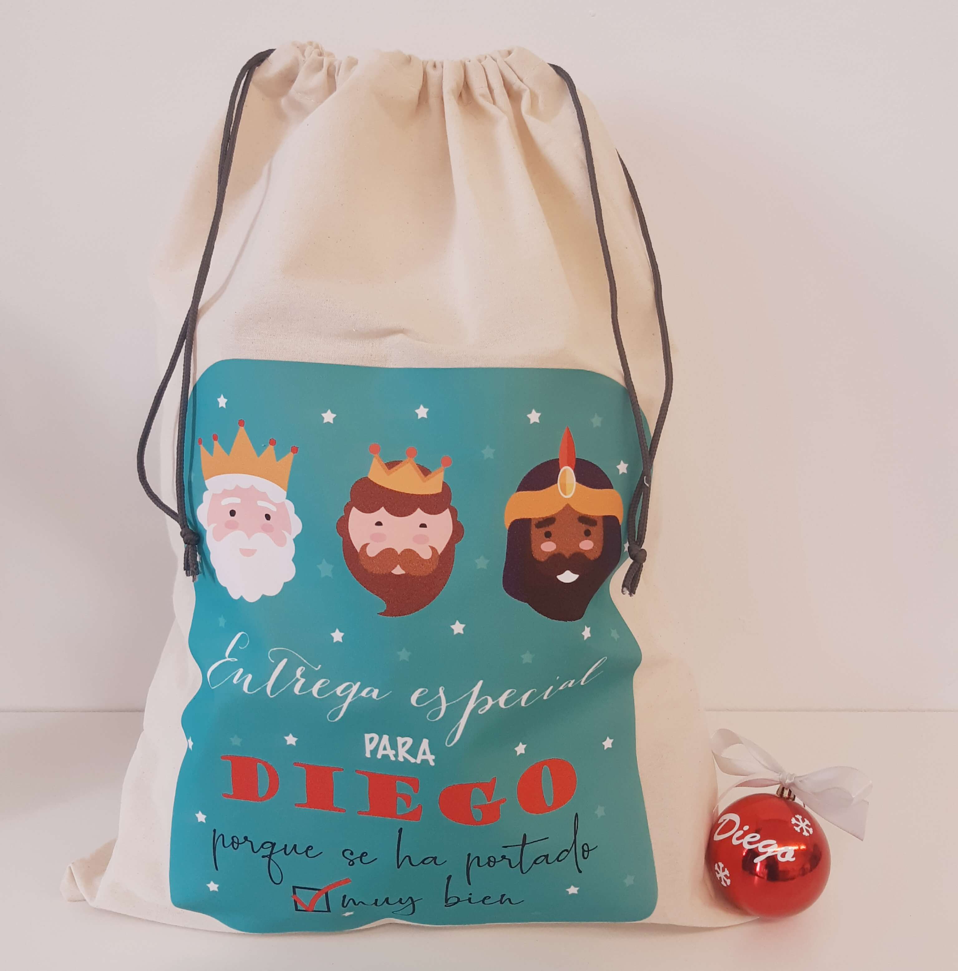 Saco Navidad personalizado Reyes Magos Sabelas