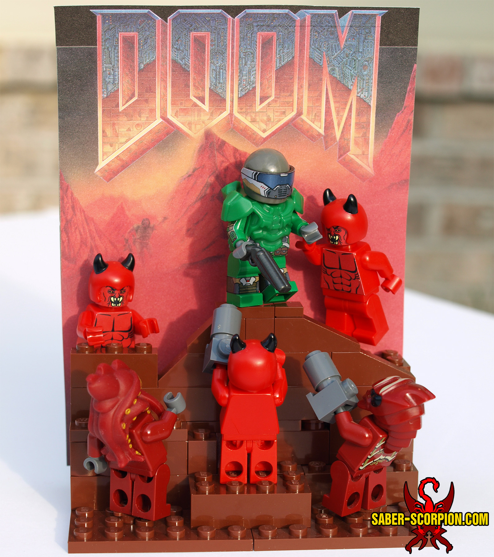 Custom LEGO MOC Gallery SaberScorpion's Lair Custom LEGO Minifigs, Stickers, & Weapons
