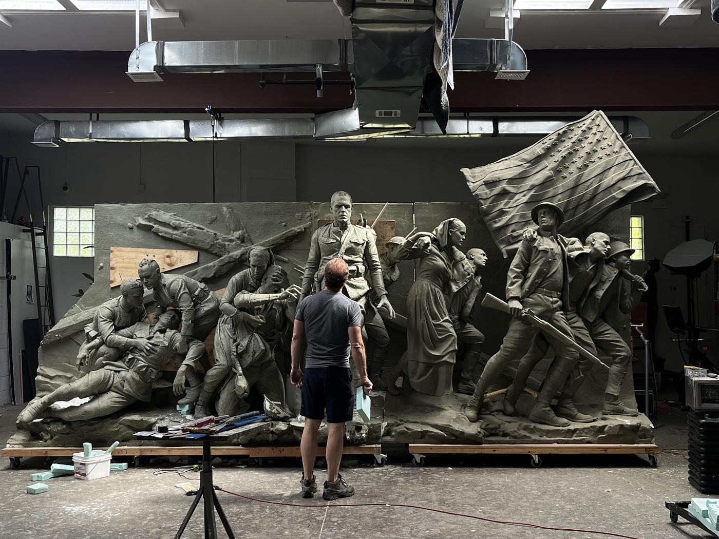 WWI Memorial in Process Photos Sabin Howard Sculptor