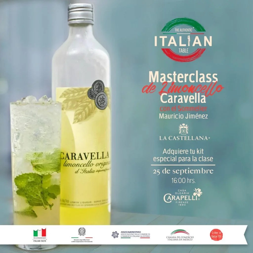 Masterclass de Limoncello Caravella Sabor a Italia MX