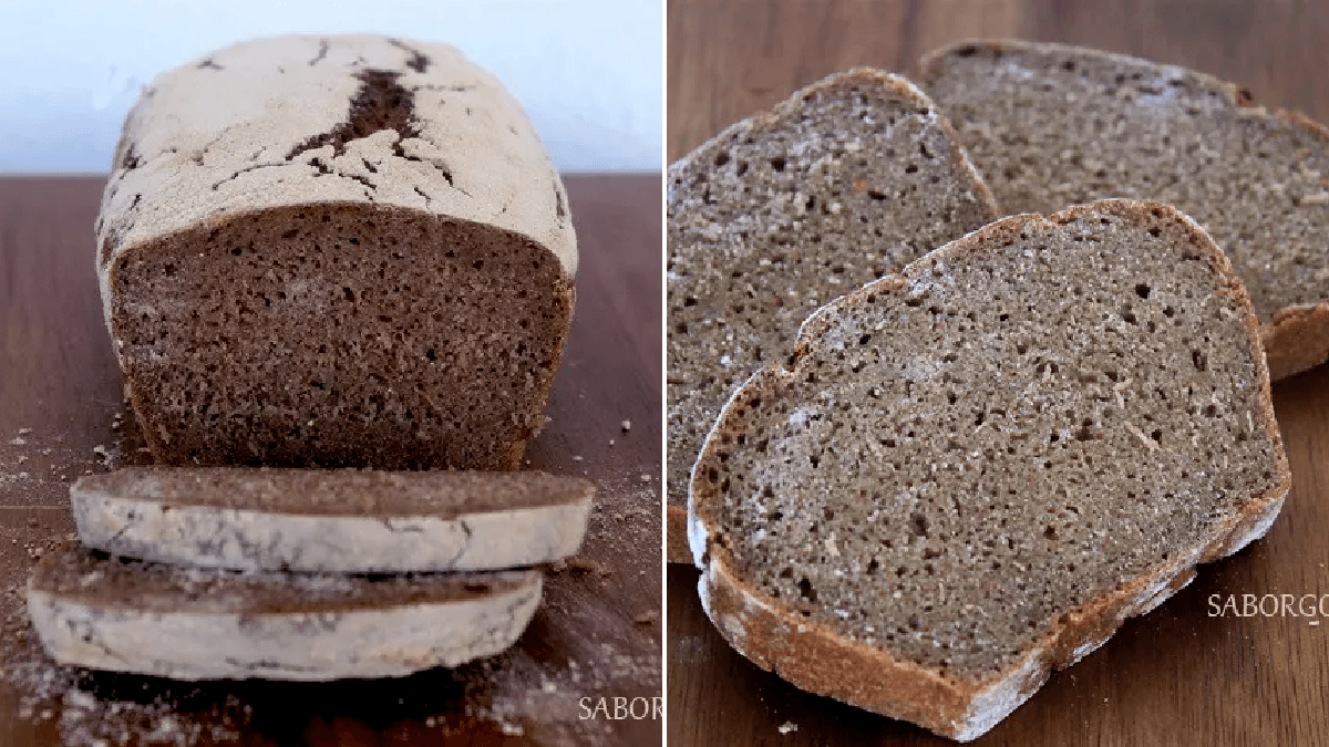Pan de molde de centeno Receta paso a paso