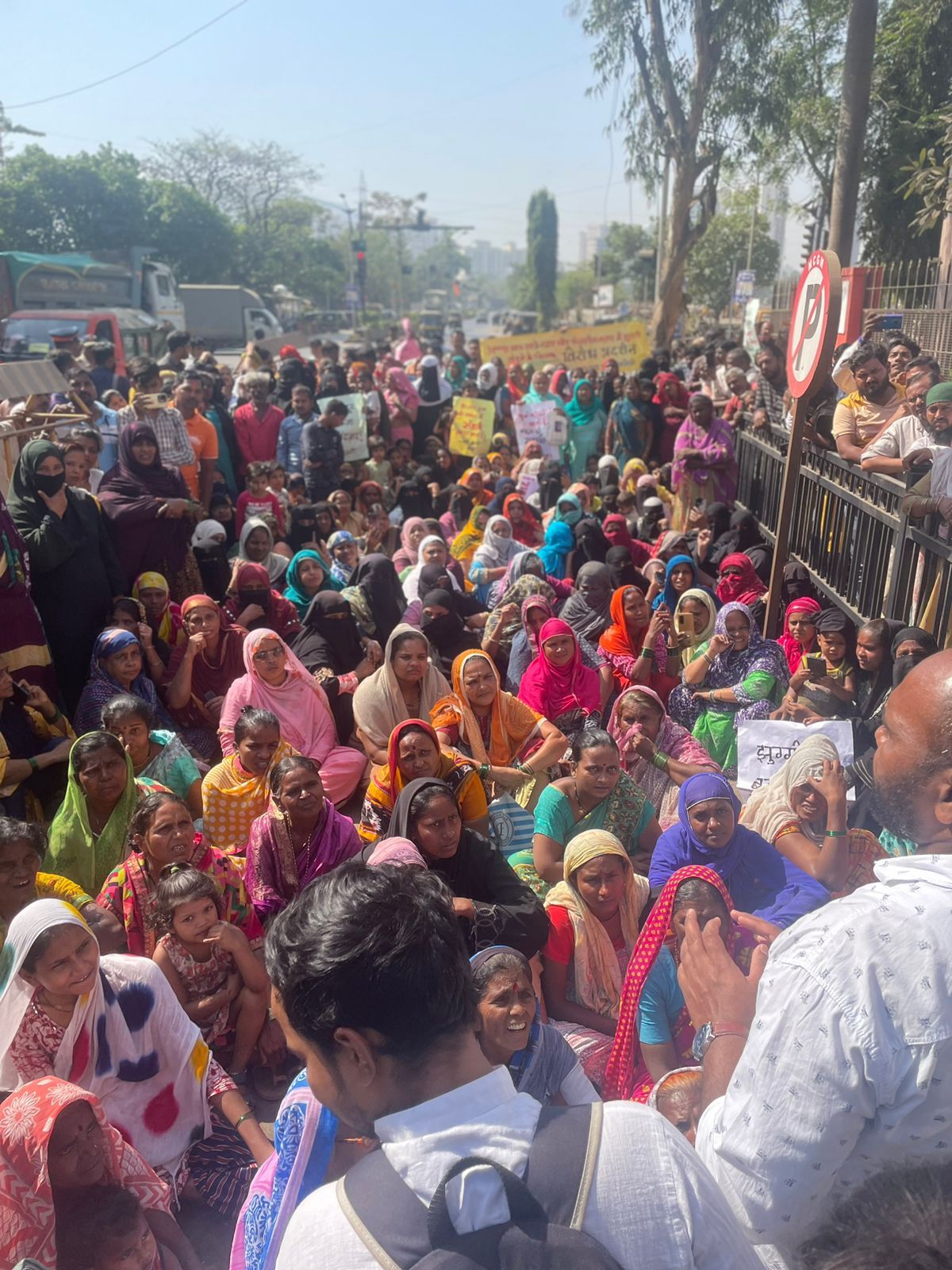 Govandi slum demolition Temporary halt after protests outside BMC