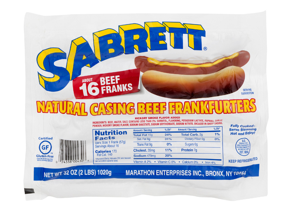Hot Dogs Sabrett Hot Dogs