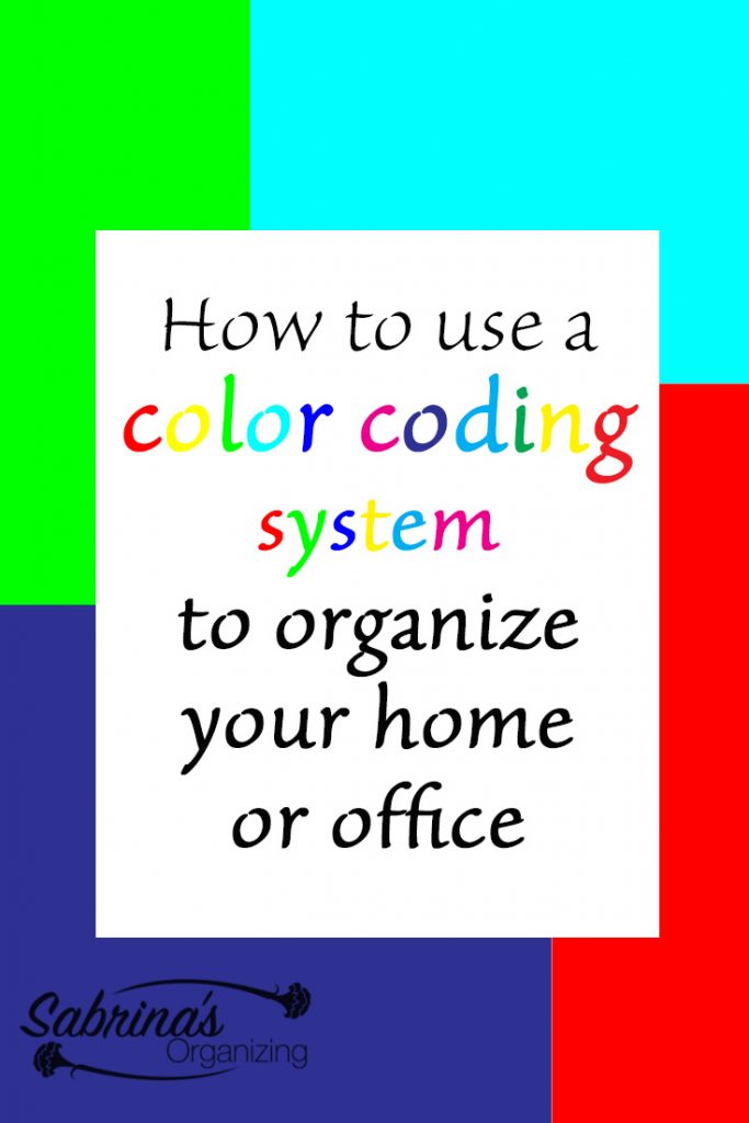 How to use a color coding system to organize your home or office