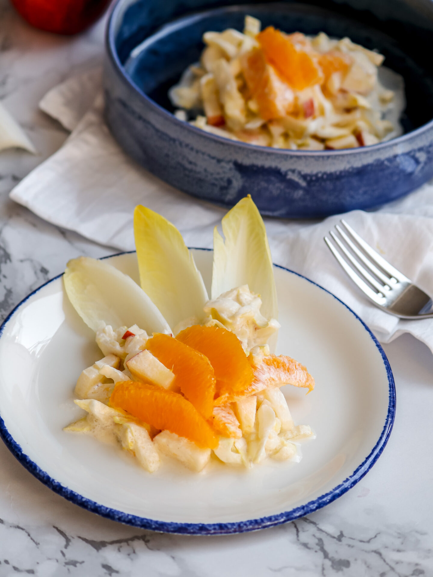 Chicory Apple Salad a super tasty salad! sabrina's table