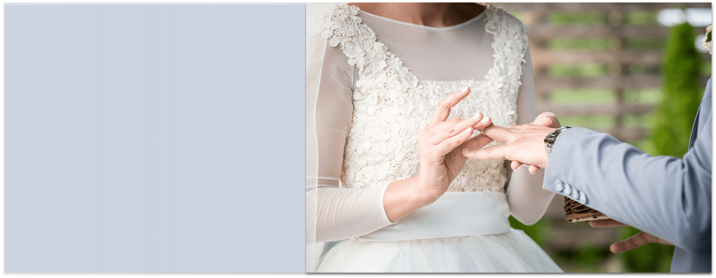 Bride Giving Groom His Wedding Band Engagement Rings Greenville SC, Diamond & Gemstone