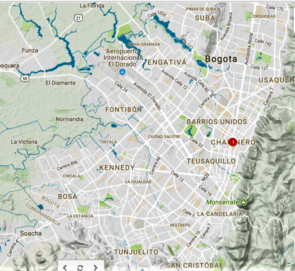 Mapa Barrios De Bogota