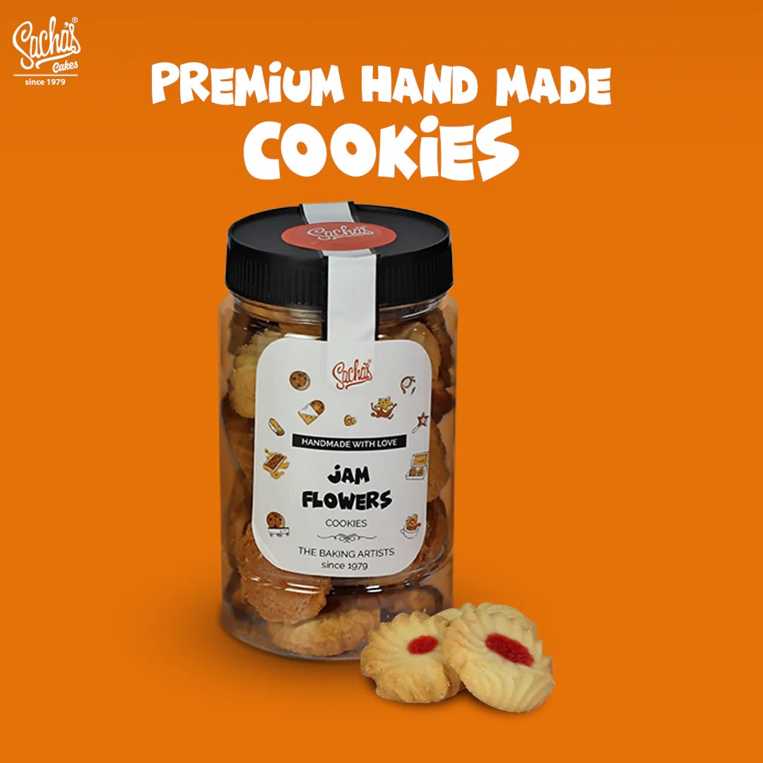 Jam Flower Cookies Best Cookies in Karachi Sacha's Cakes