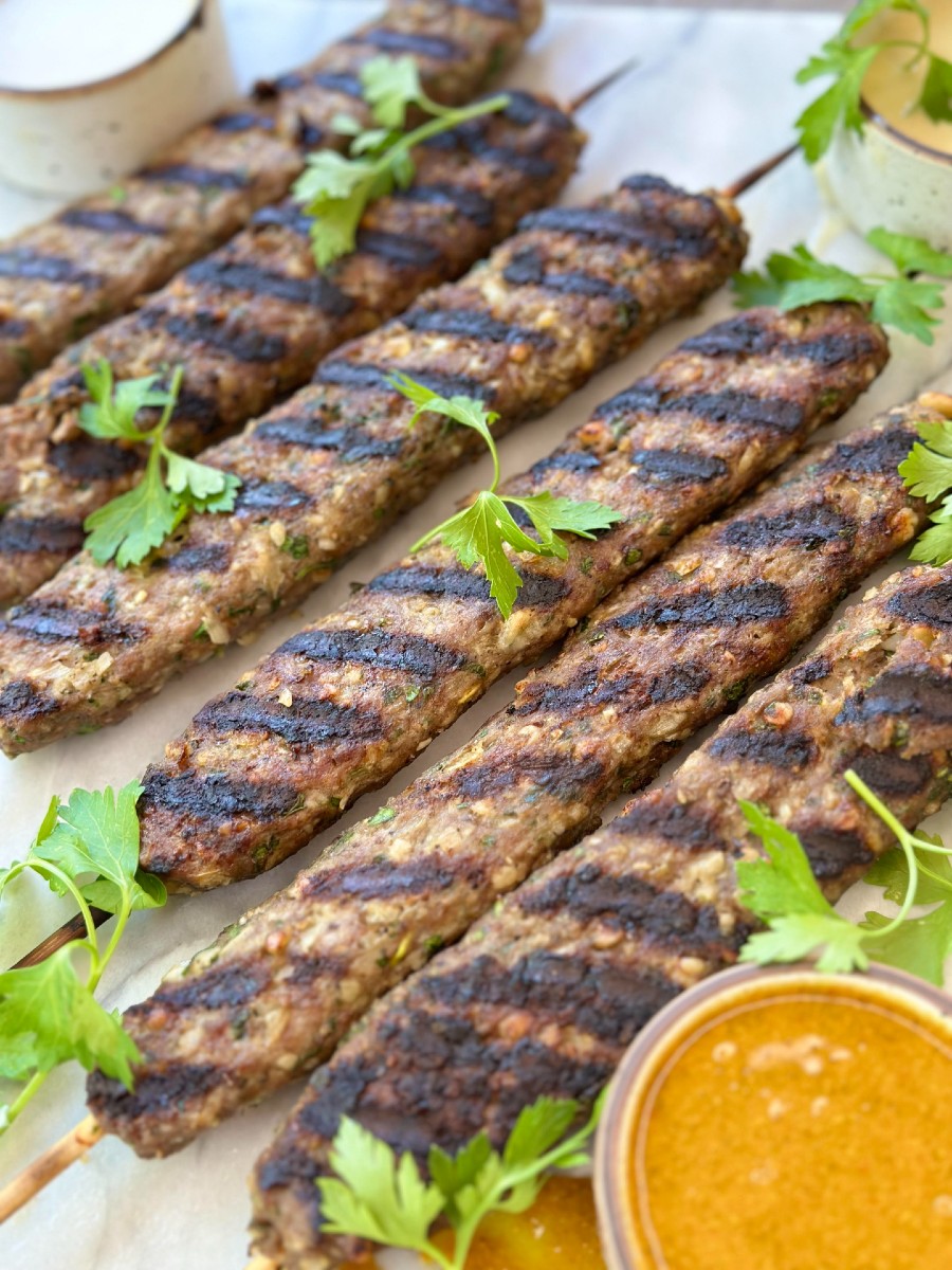 Lamb Kofta Kebabs Sacha Served What