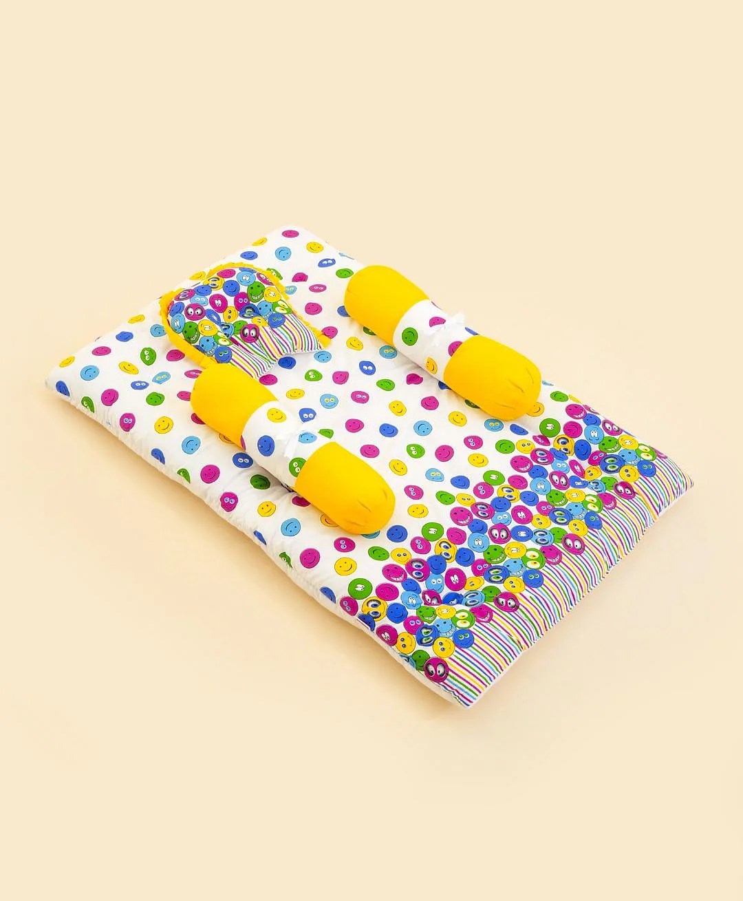 Buy Babyhug Bedding Set Smiley Print Multicolour for Both (024