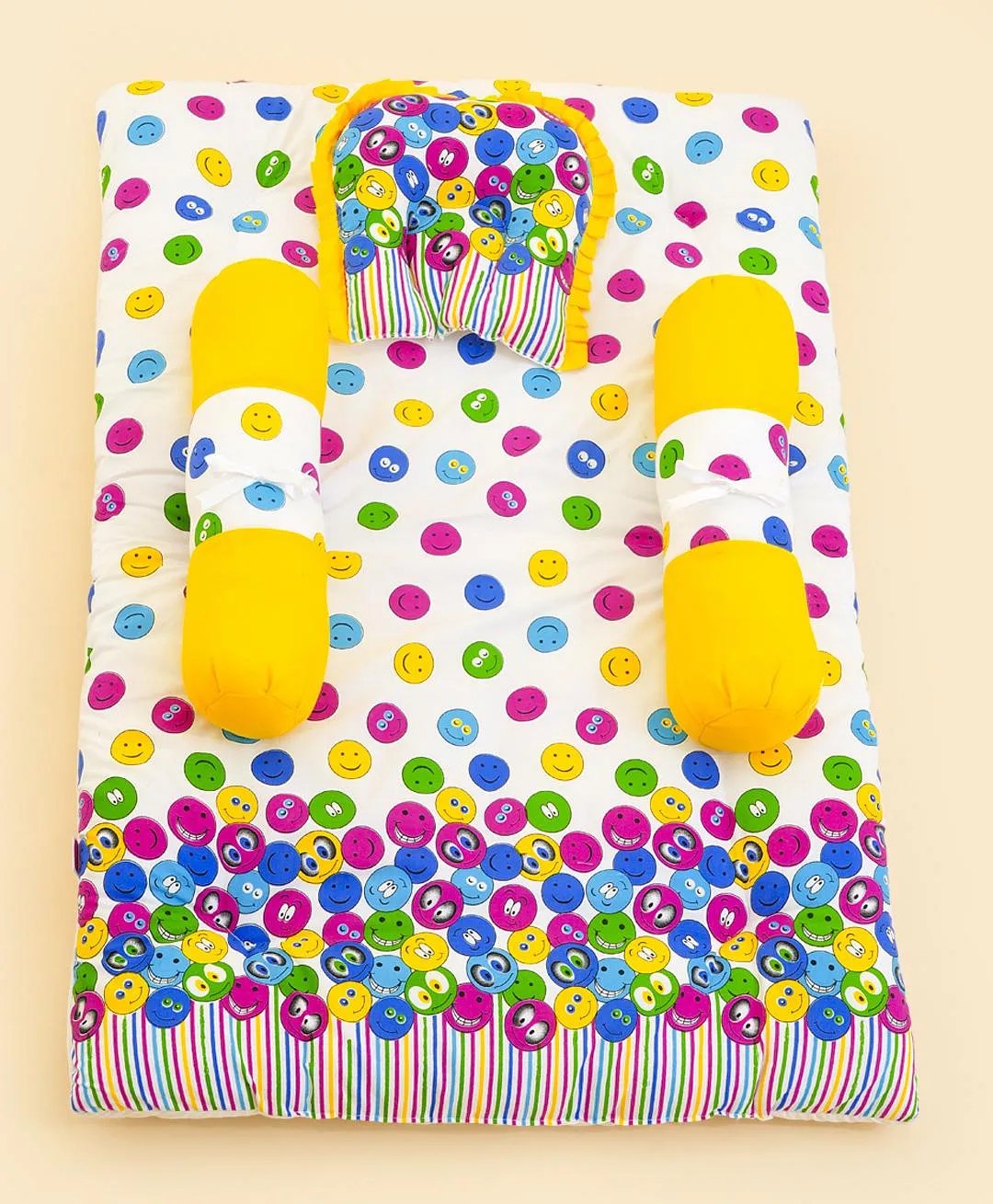 Buy Babyhug Bedding Set Smiley Print Multicolour for Both (024