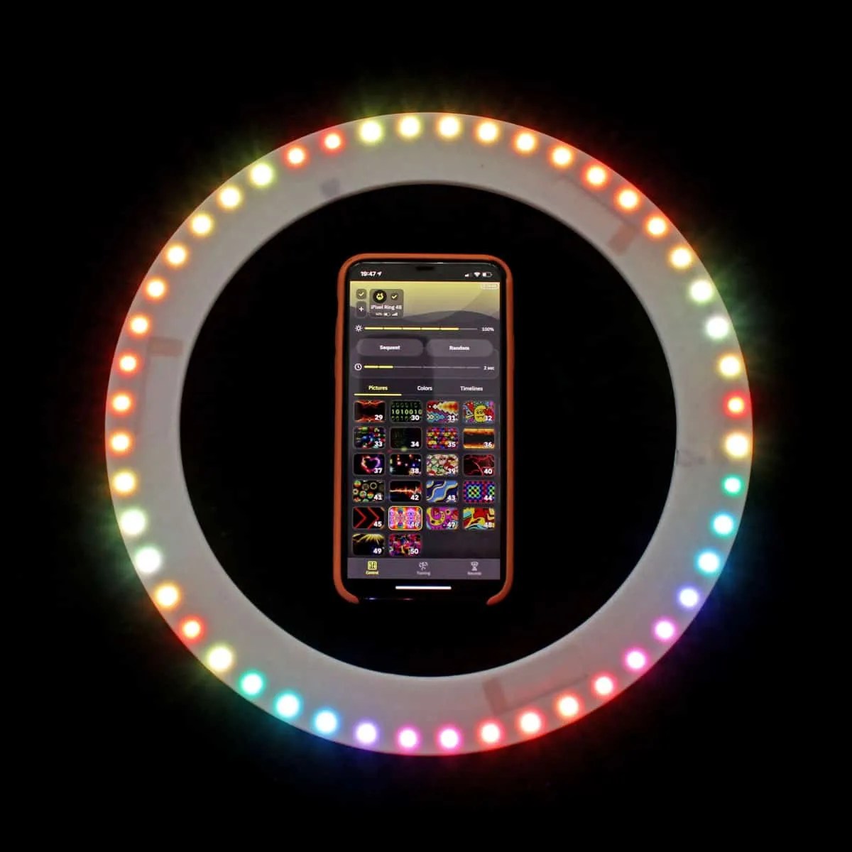 LED Juggling Rings Bright LEDs Sacred Flow Art