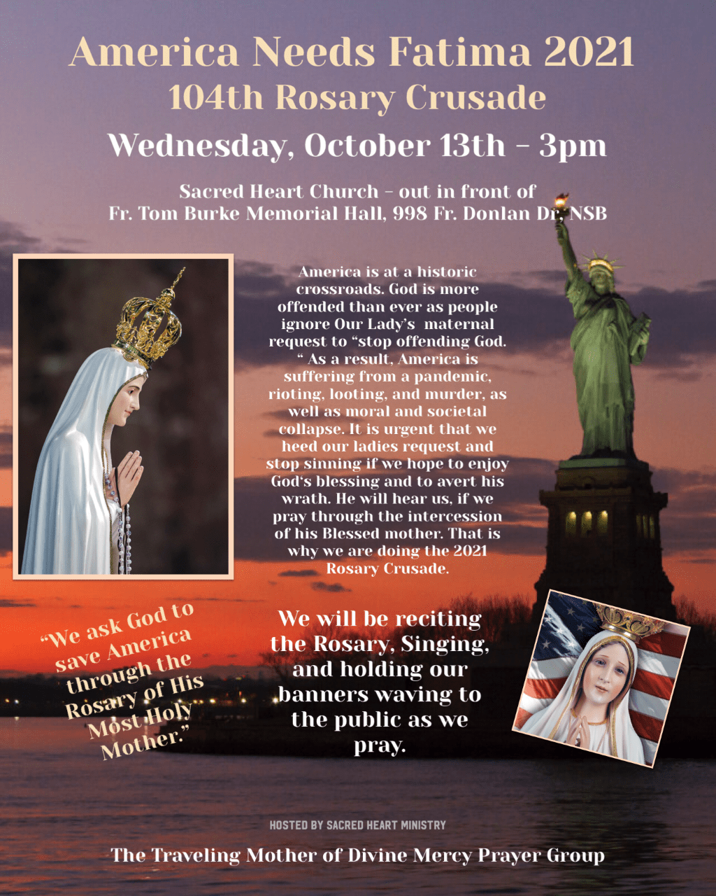 America needs Fatima 2021 Sacred Heart Catholic Church