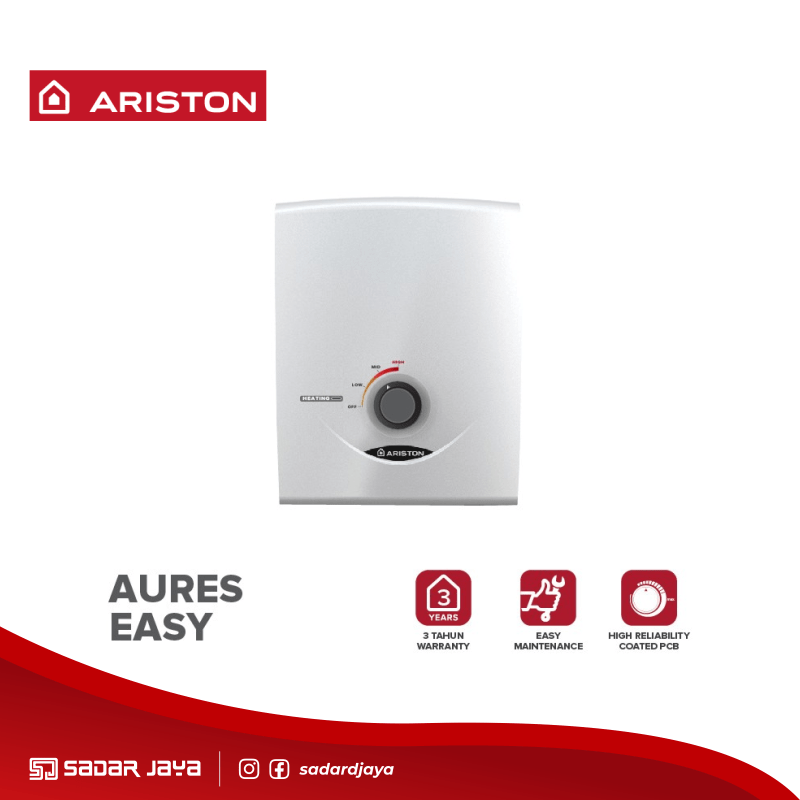 Ariston Aures Easy Instant Water Heater Listrik Sadar Jaya Komputer