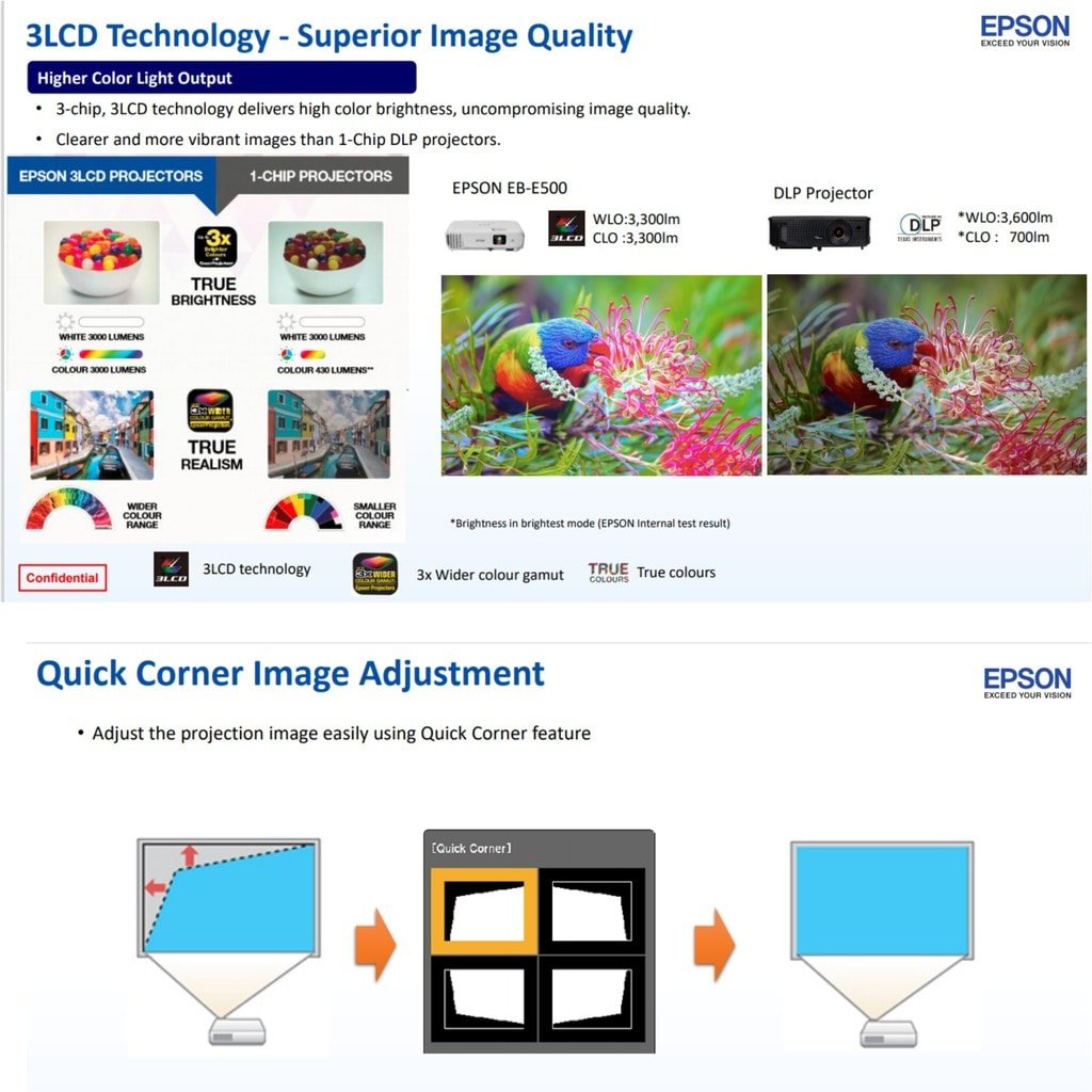 Epson Projector EB-500 - Sadar Jaya Komputer