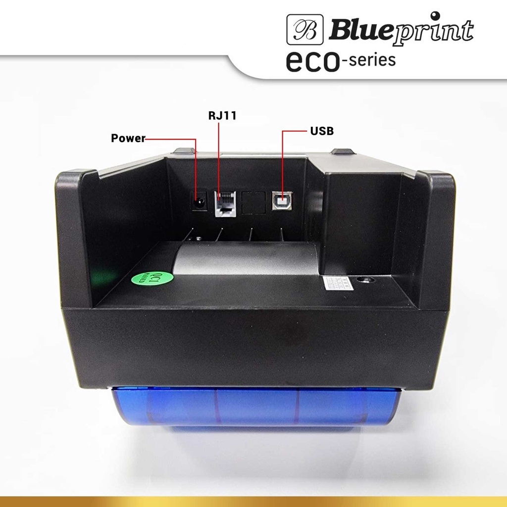 Blueprint Printer Bluetooth Thermal Kasir ECO 58D ( USB + BT + RJ11 )
