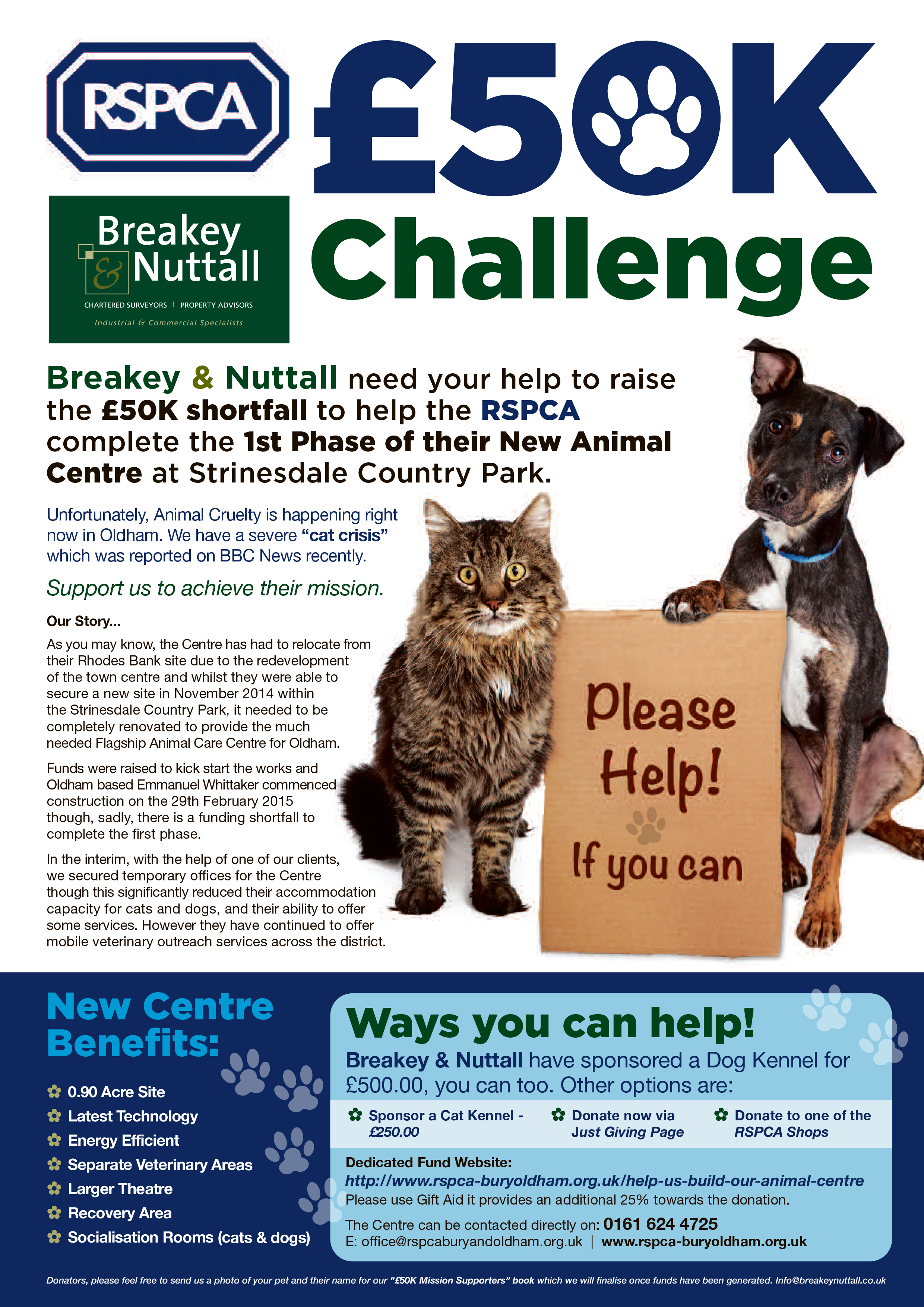 Breakey and Nuttall lend helping hand in RSPCA £50,000 fundraising