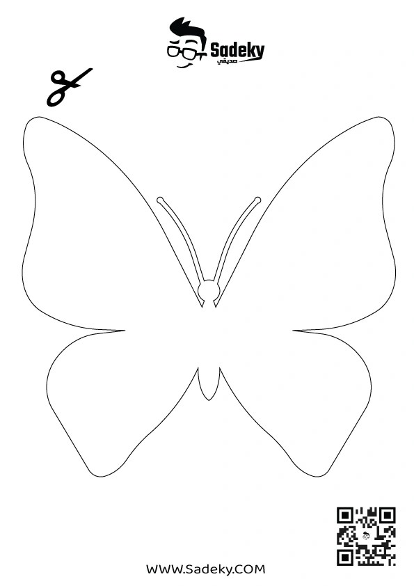 Free Printable Butterfly Body | Butterflies Template Patterns | Sadeky