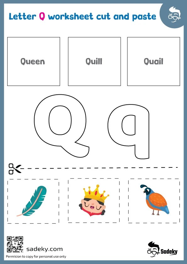 Free Printable Letter Q Worksheets For Preschoolers | Sadeky