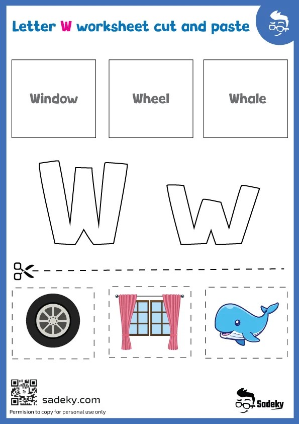 Free Printable Letter W Worksheets For Preschoolers | Sadeky