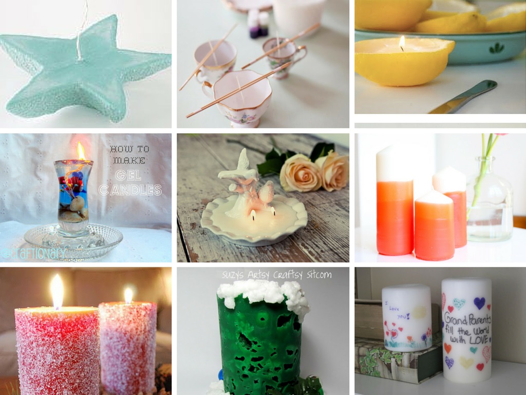 14 Creative DIY Homemade Candles Tutorials and Ideas
