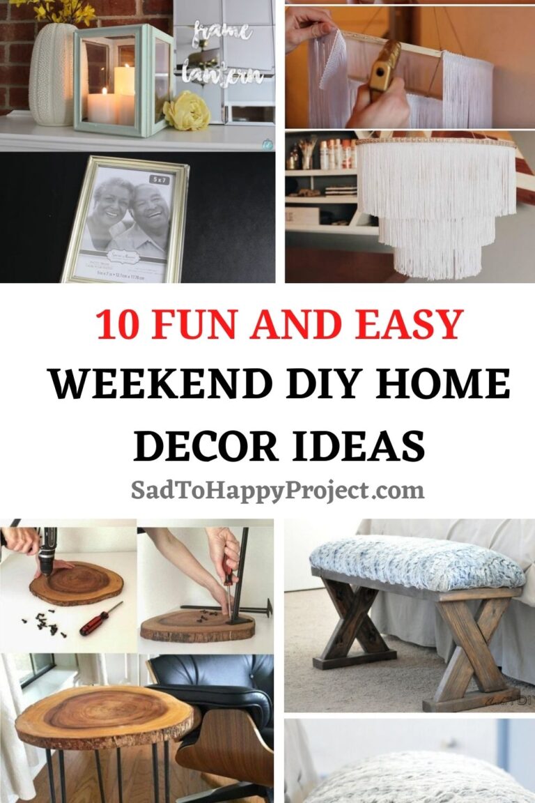 10 Best Weekend DIY Home Decor Projects And Ideas