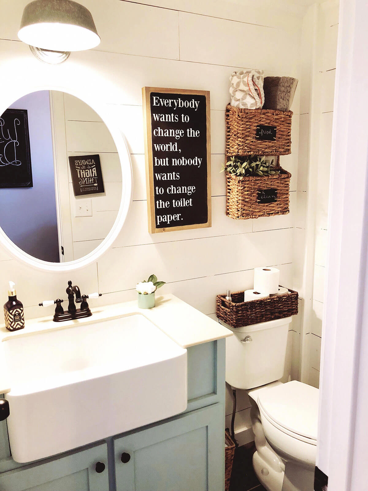 Rustic Small Half Bathroom Ideas