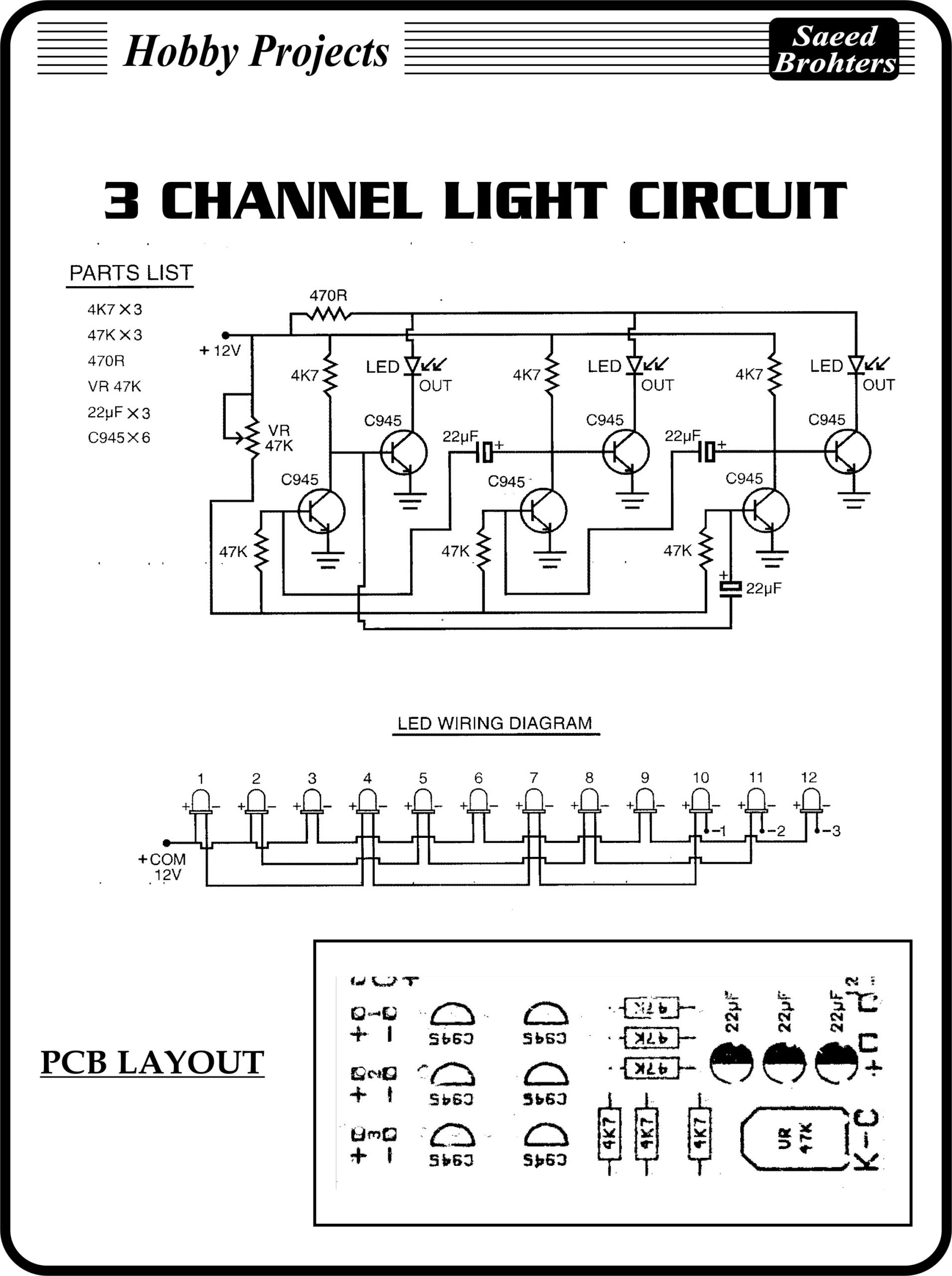 3 Channel Runnig Light Saeed Brothers Electronics