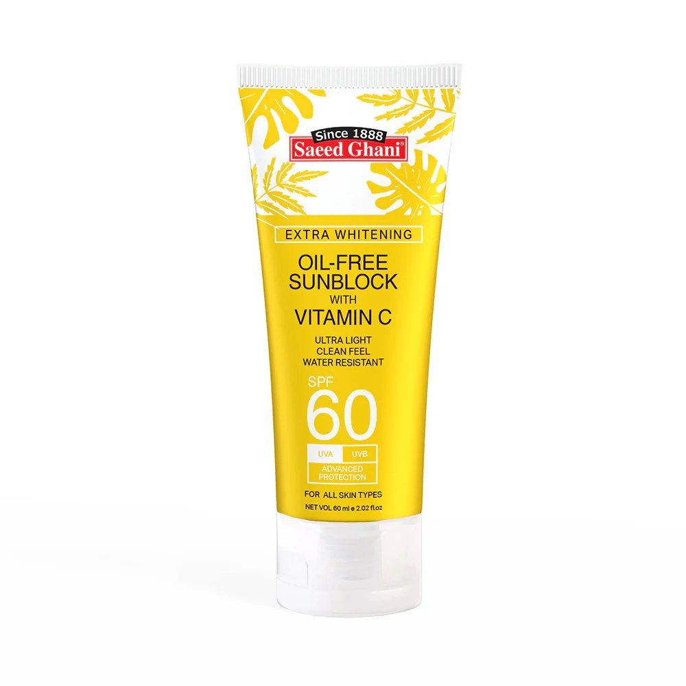Buy Sunblock SPF 60 with Vitamin C Skincare Saeed Ghani