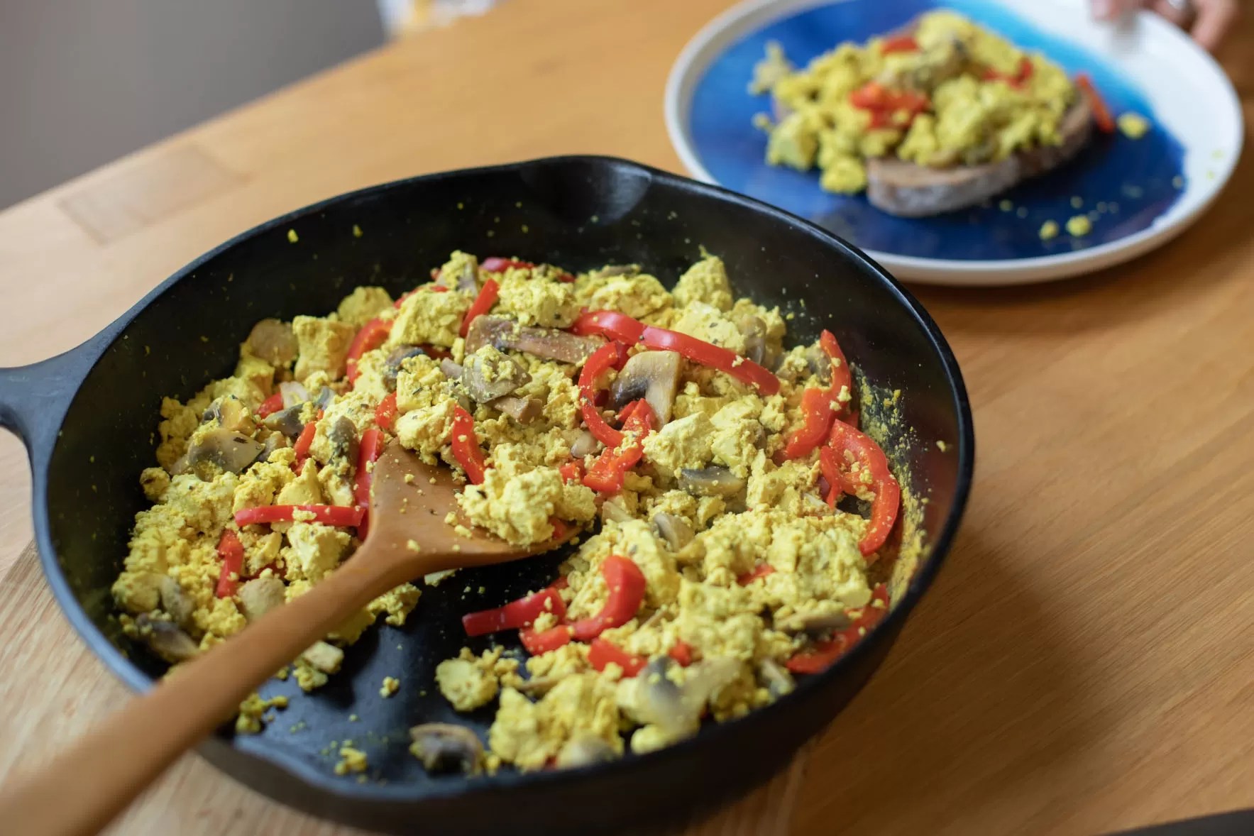 Tofu scramble Vegan Vegetarian Recipe