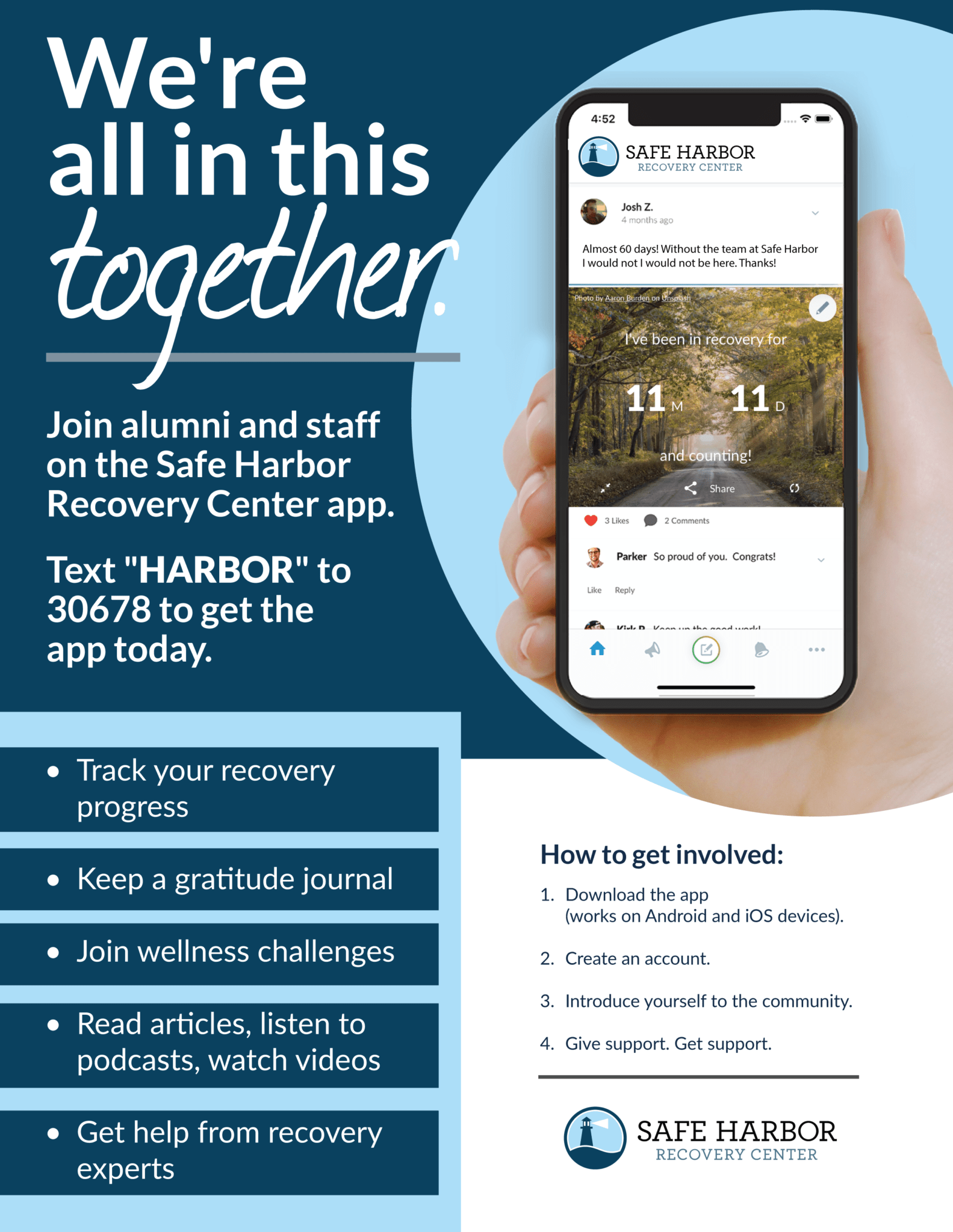 CaredFor App Safe Harbor Recovery Center