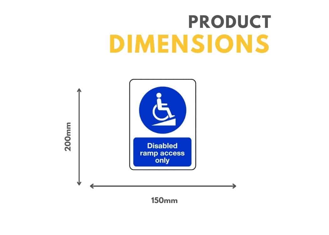 Disabled Ramp Access Only Sign Disability Signs Safe Industrial