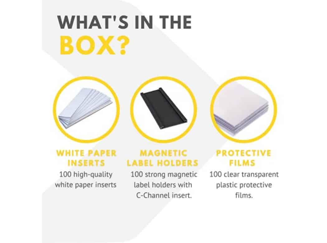 Label Holders 70mm Long Ticket Holders Safe Industrial