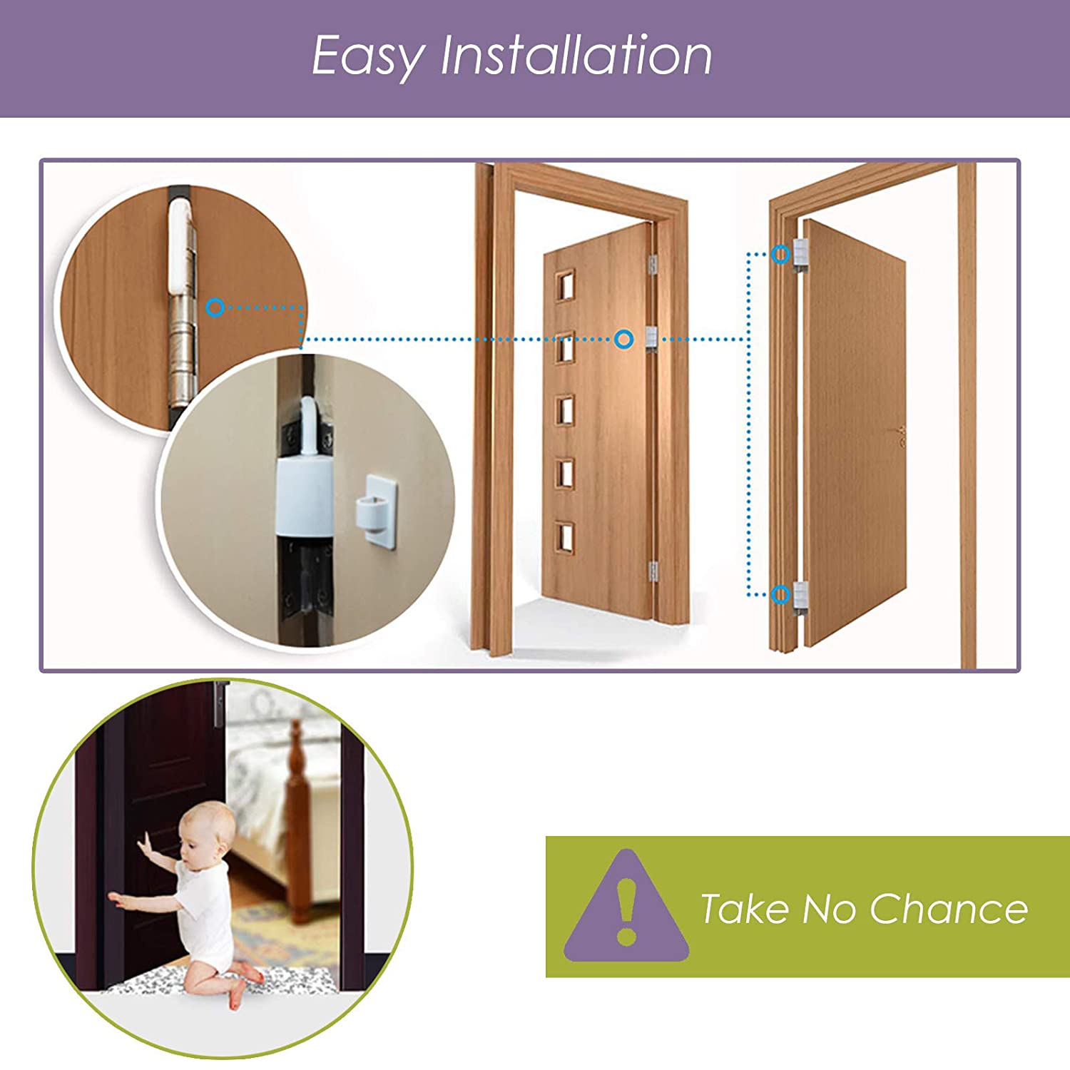 SafeOKid Effective Finger Guard for Hinged Doors Baby Safety Baby