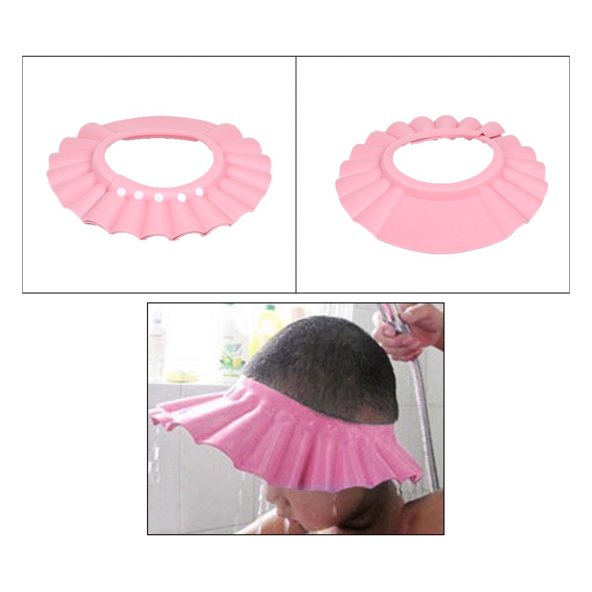 SafeOKid Eye Safety Round Shape Shampoo Hats For Infection Free