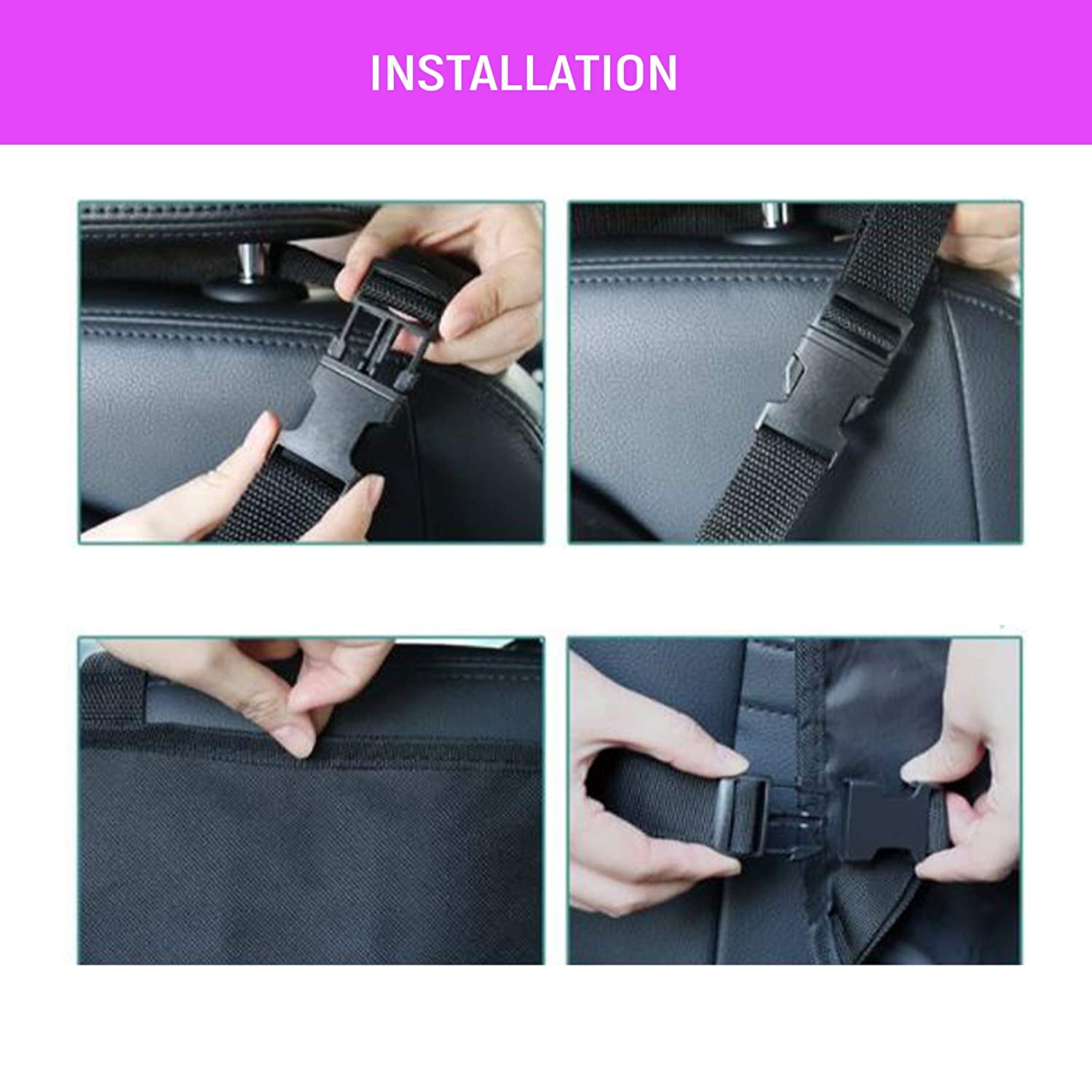 SafeOKid Kick Mat for Car Seat Protector, Waterproof Protection from Dirt, Mud, Scratches