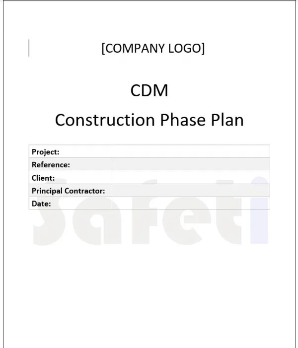 Construction Phase Plan UK The Beginners Guide