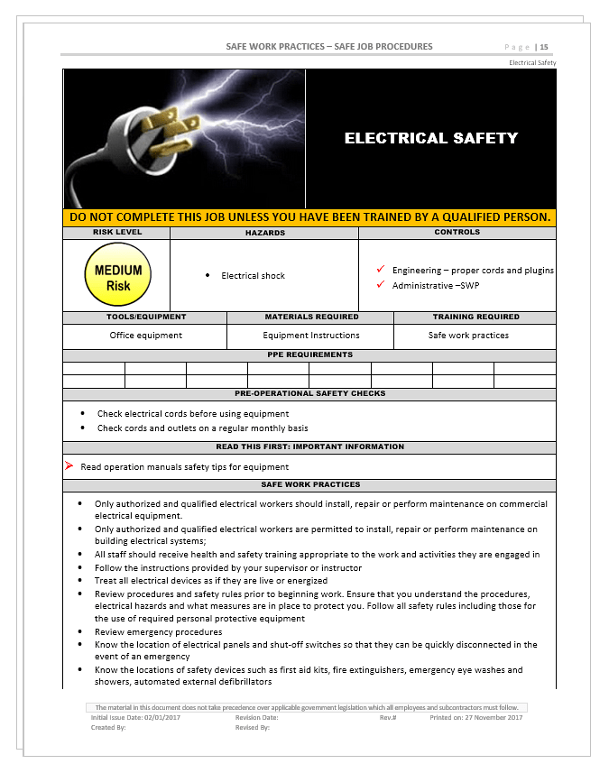 Electrical Safety General Safety2Go