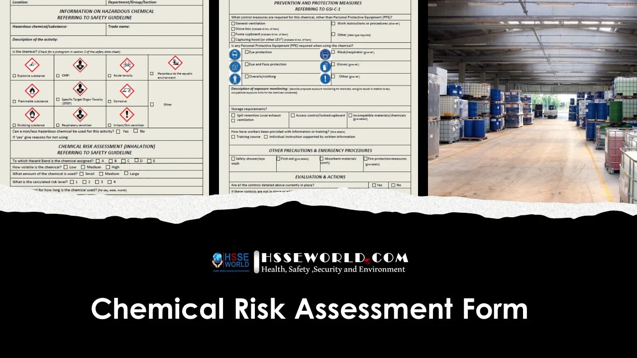 Chemical Risk Assessment form