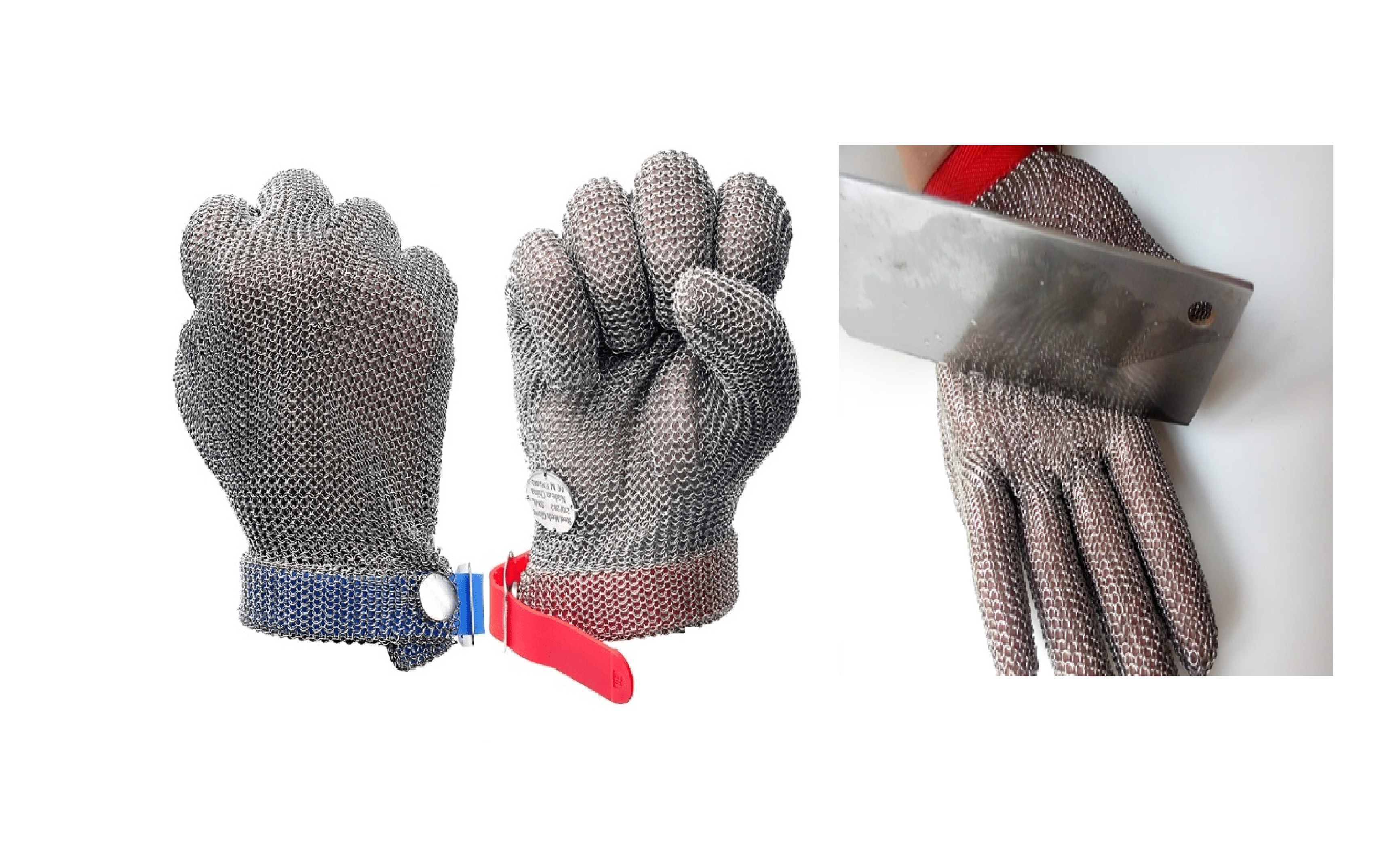METAL STAINLESS STEEL CHAIN GLOVES(BUTCHER GLOVES) Safety Equips