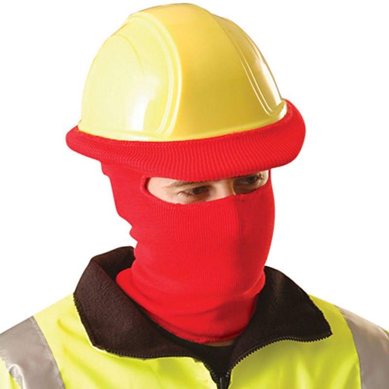 Winter Liner, Fits Over Hard Hat, Red estore