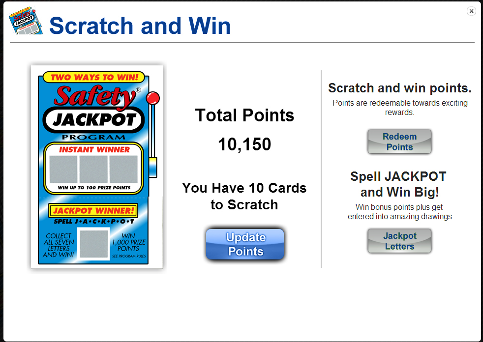 Online Programs Safety Jackpot Incentive ProgramSafety Jackpot