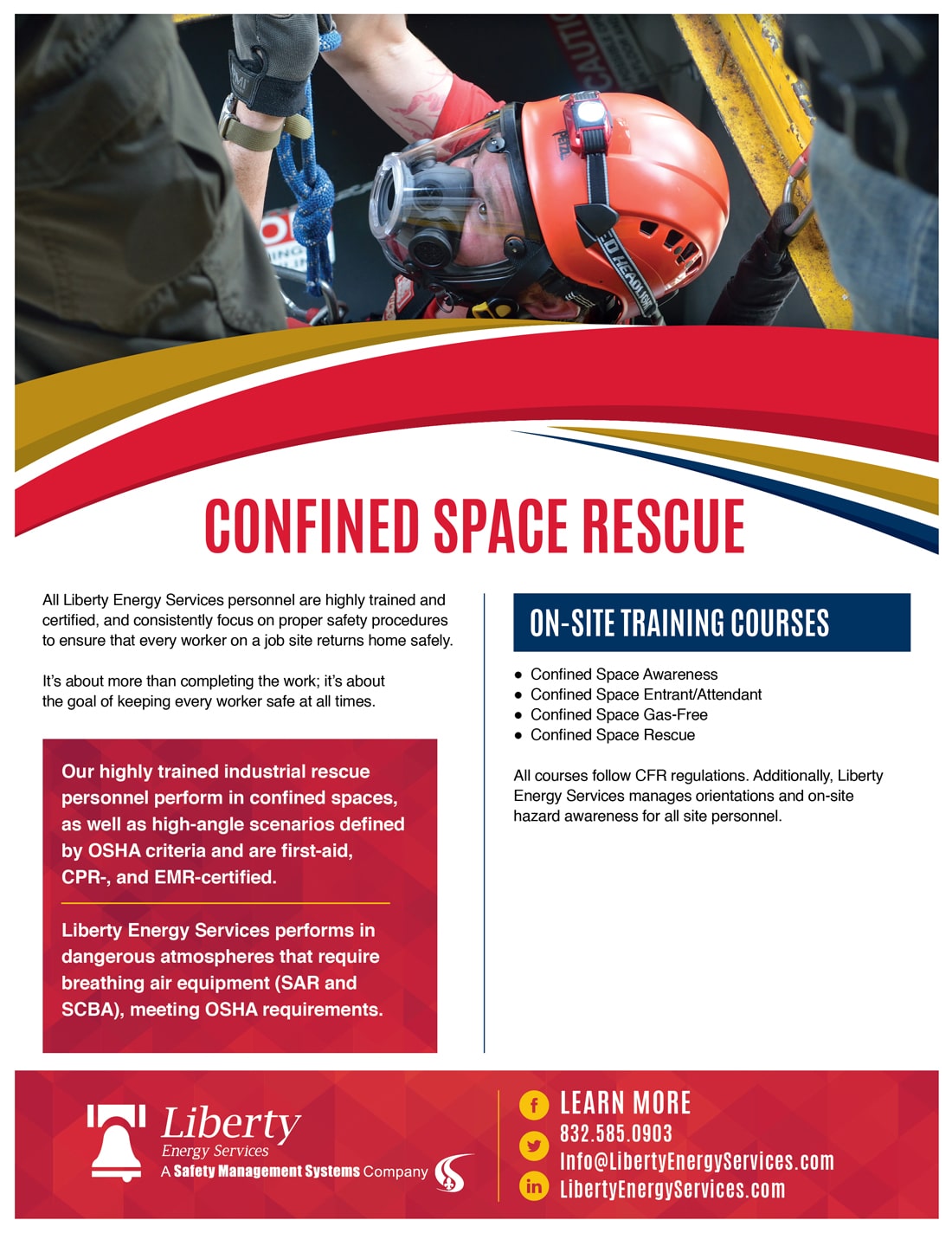 Liberty Energy Confined Space Rescue Safety Management Systems, An