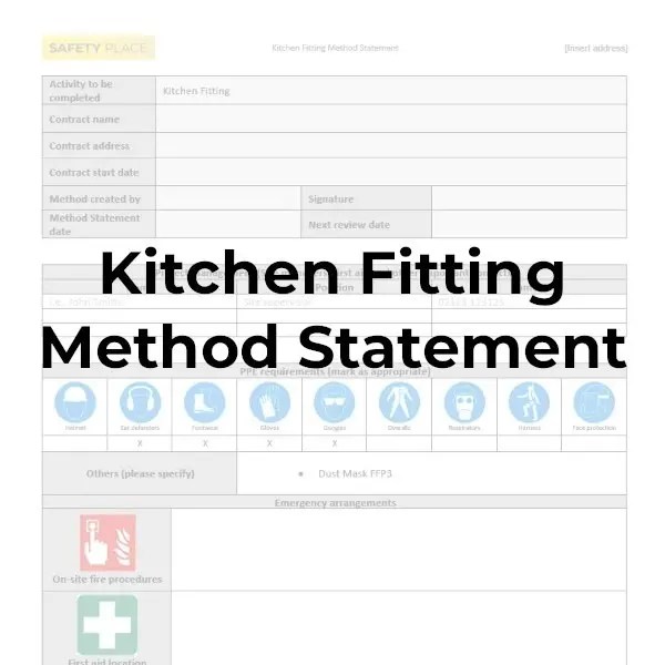 Kitchen Fitting Method Statement Safety Place