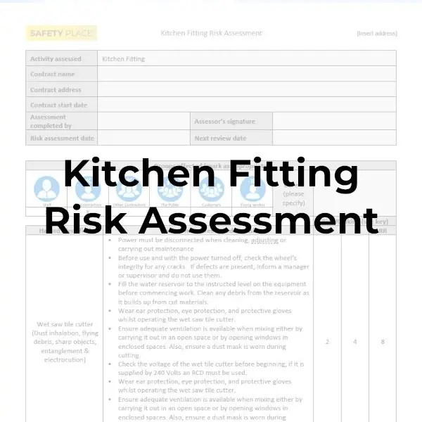 Kitchen Fitting Risk Assessment Safety Place