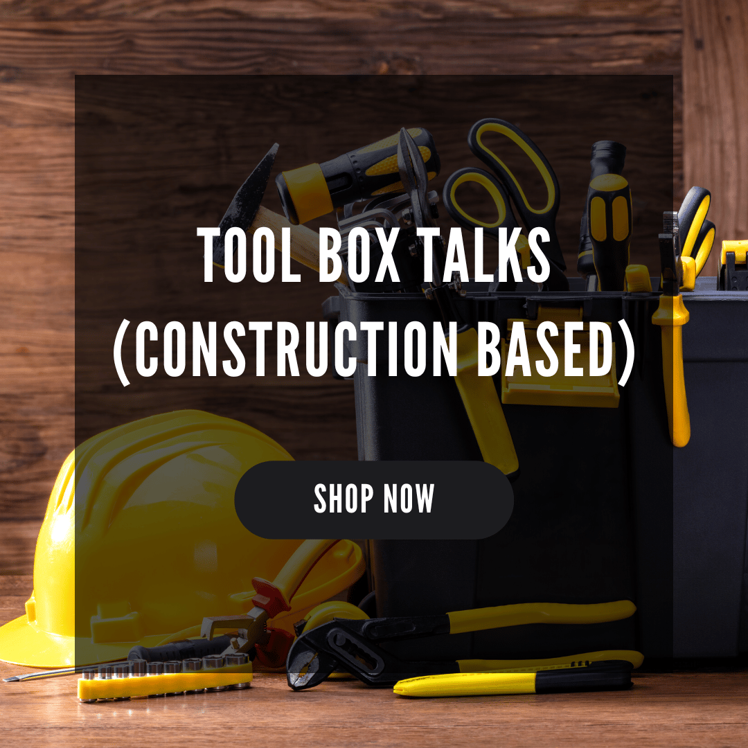 Tool Box Talks (Set of 10 No. Construction Based TBT's) Safety